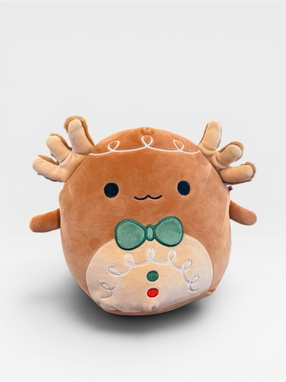 Small Squishmallow Brown w Bow tie